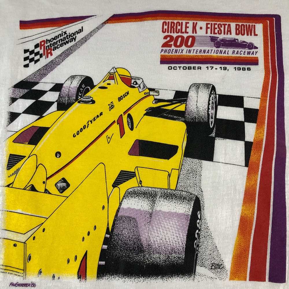 Rick Mears 1986 Indy Car Racing Phoenix Raceway T - Picture 3 of 6